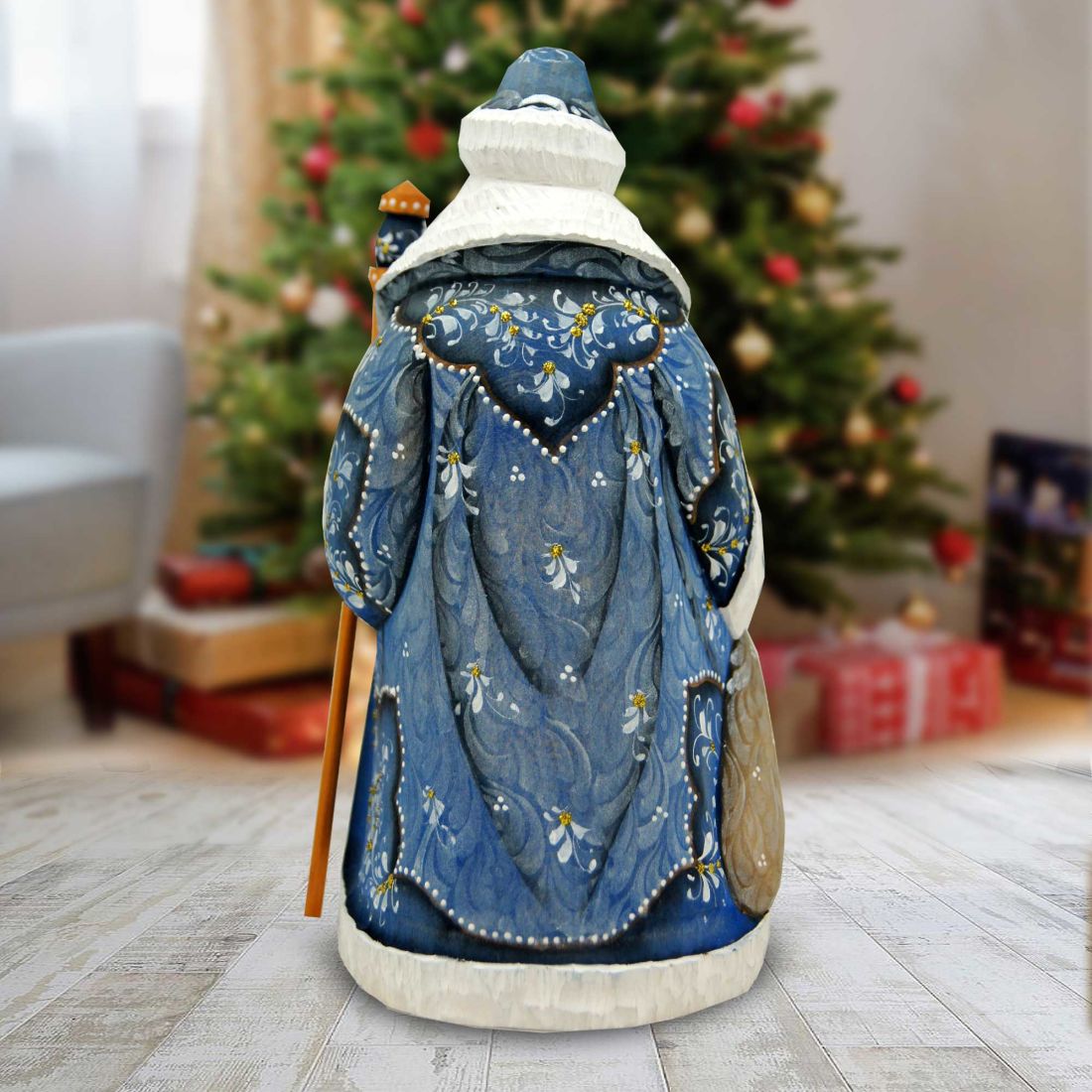 Starlight Otter Lighthouse Hand-Painted WOODCARVED Figurine by J. Bergsma - Wildlife Holiday Decor - 2422572-JB-2