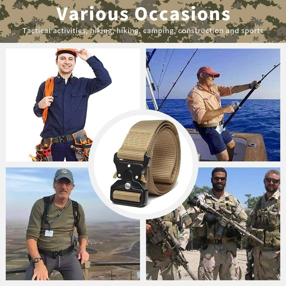 Men Casual Military Belt Tactical Waistband Rescue Nylon Belt