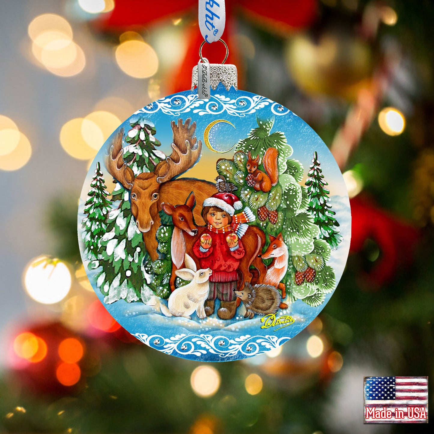 Winter Wonderland Glass Ornament by G. DeBrekht - Christmas Décor - 73372-0