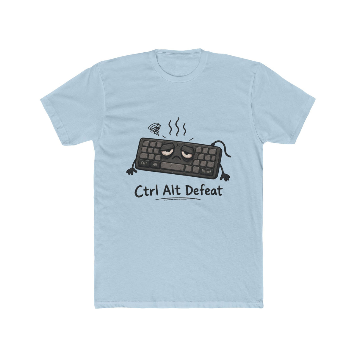 Ctrl Alt Defeat T-Shirt — Funny Gamer Keyboard Graphic Tee