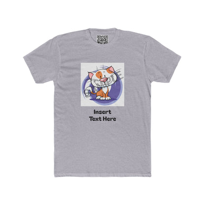 Customizable Unisex Cotton Crew Tee — Upload (1) Photo & (1) Text