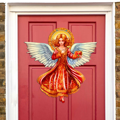 Angel with Love Holiday Door Decor by G. Debrekht - Nativity Holiday Decor - 8652816H-2