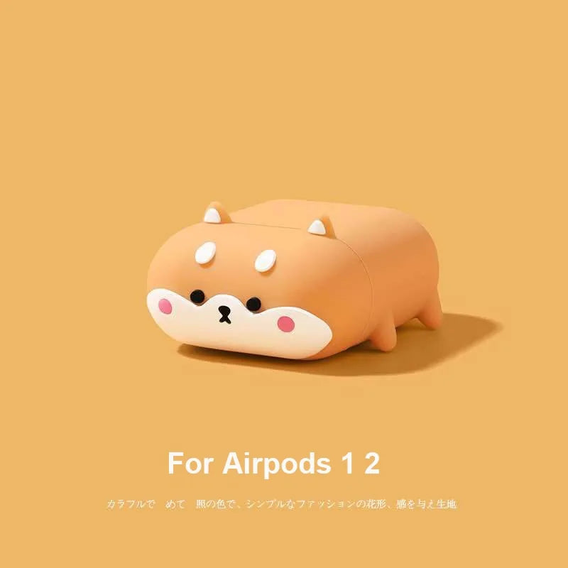 Precise Title: 3D Cartoon Dragon Silicone Case for Apple Airpods 1 & 2