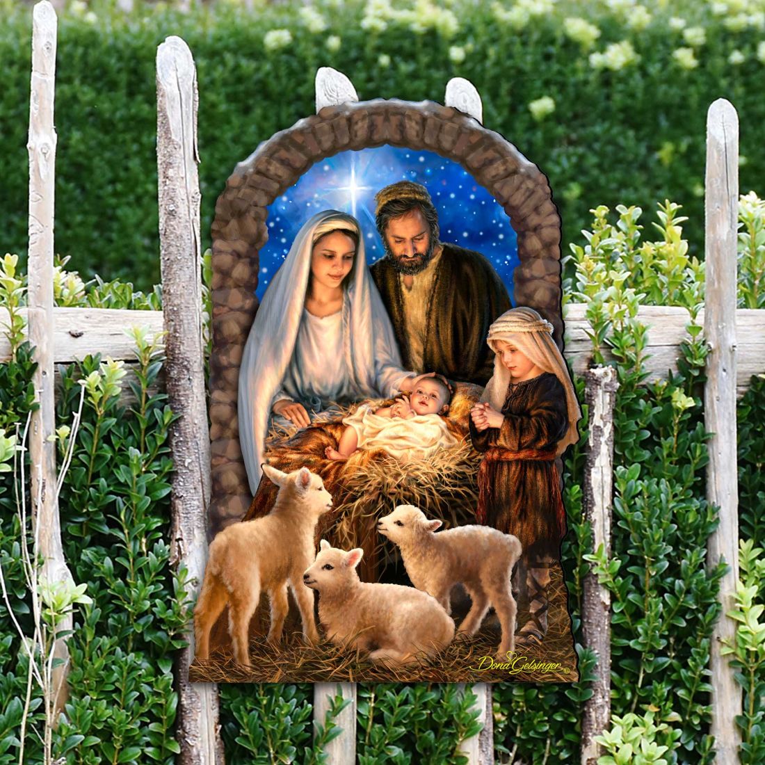 Miracle Nativity Diminutive Wall Art by D. Gelsinger - Nativity Holiday Decor - 8461042-1M-1201-1