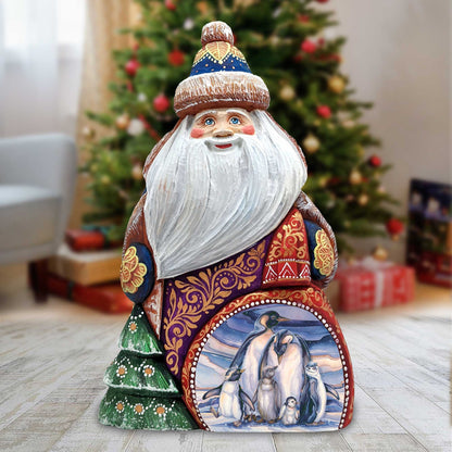 Sno Buddy like you Hand-Painted WOODCARVED Masterpiece by J. Bergsma - Wildlife Holiday Decor - 2422659-JB-0