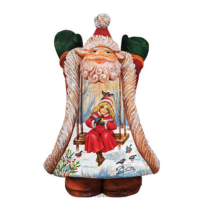 Children Fun Santa Handcrafted Christmas Figurine - G. DeBrekht - Christmas Santa Snowman Decor - 531211-3