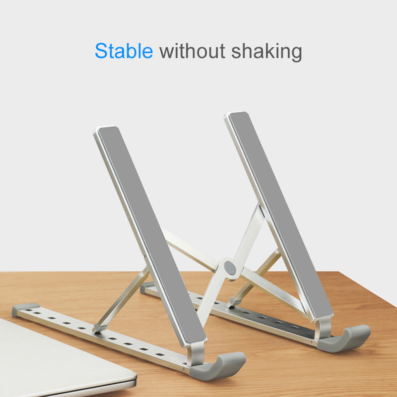 Folding Lifting Desktop Computer Stand for Notebook and Tablet