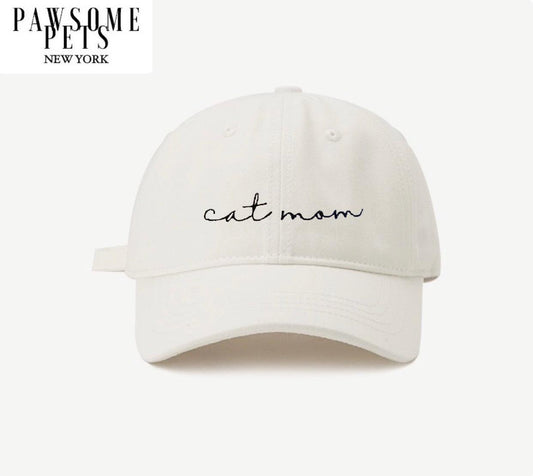 CAT MOM HAT - WHITE-0