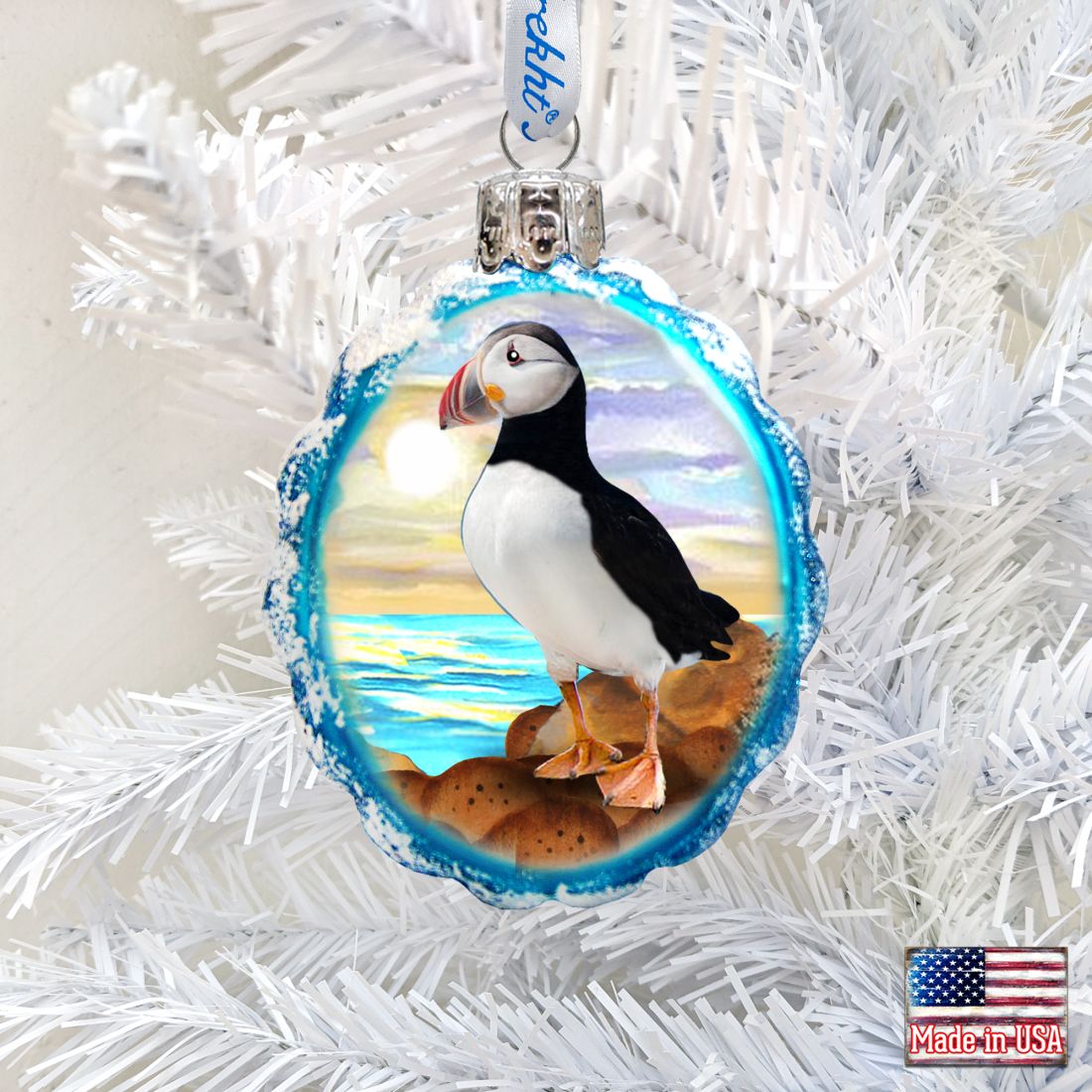 Bird Mercury Glass Ornament by G. DeBrekht - Wildlife Holiday Decor - 771043-0