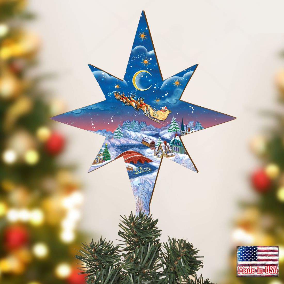 Up And Away Tree Topper by G.DeBrekht - Christmas Decor - 89495-3