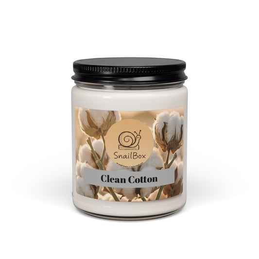 SnailBox Clean Cotton Soy Candle, 9oz