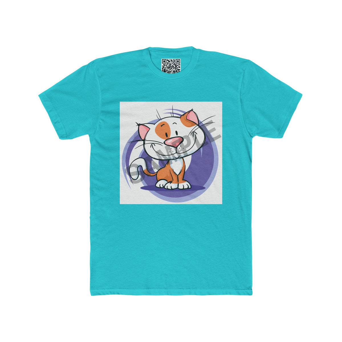 Customizable Unisex Cotton Tee — Upload (1) Photo LG