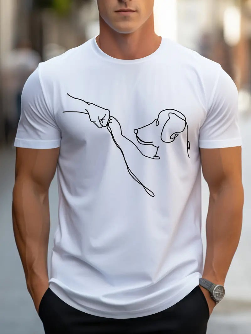 Letter Printed Men's T-shirt (various sku's available)