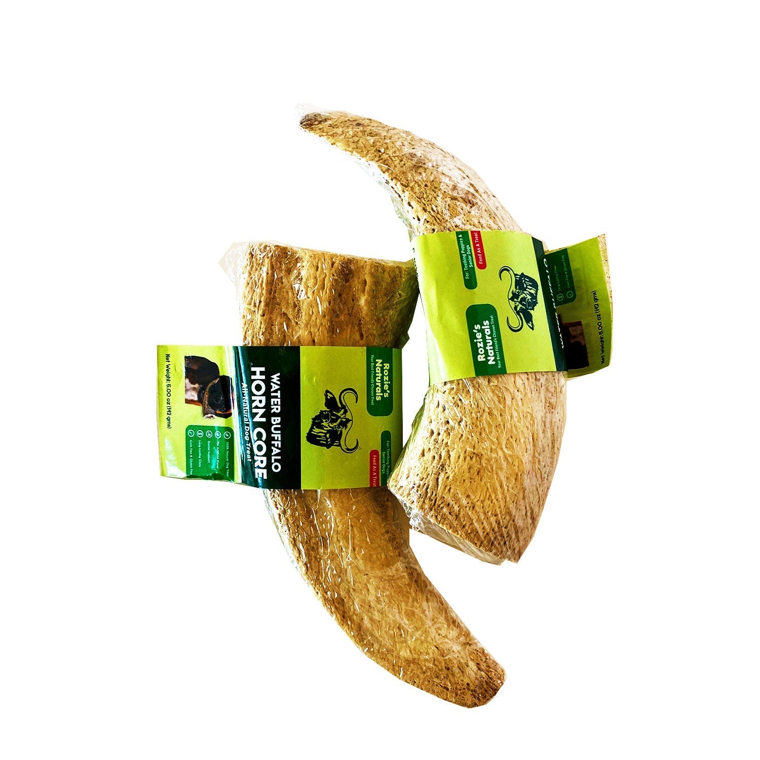 Water Buffalo Horn Core Dog Chews-2 Count-10 oz (WSP)-3