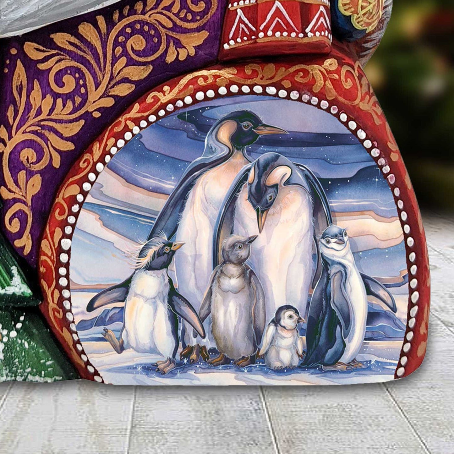 Sno Buddy like you Hand-Painted WOODCARVED Masterpiece by J. Bergsma - Wildlife Holiday Decor - 2422659-JB-1
