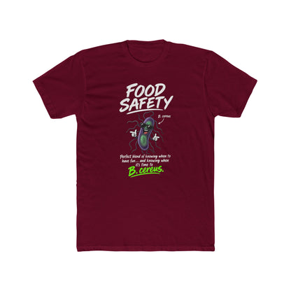 Food Safety T-Shirt — 'Food Safety' Funny B-cereus Mascot Tee for Food Workers