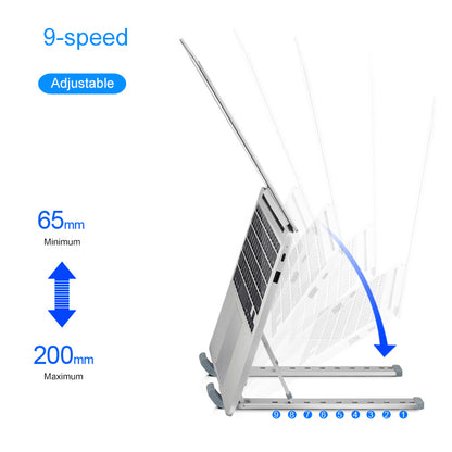 Folding Lifting Desktop Computer Stand for Notebook and Tablet