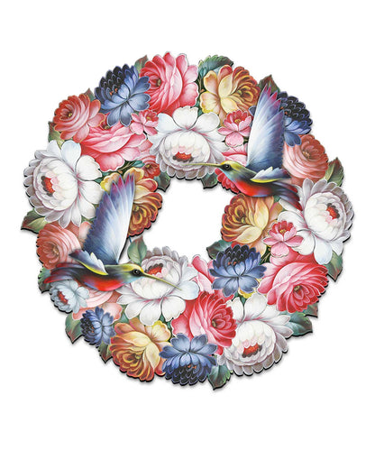 Birdy Floral Holiday Door Wreath by G. DeBrekht - Easter Spring Decor - 8185312H-4