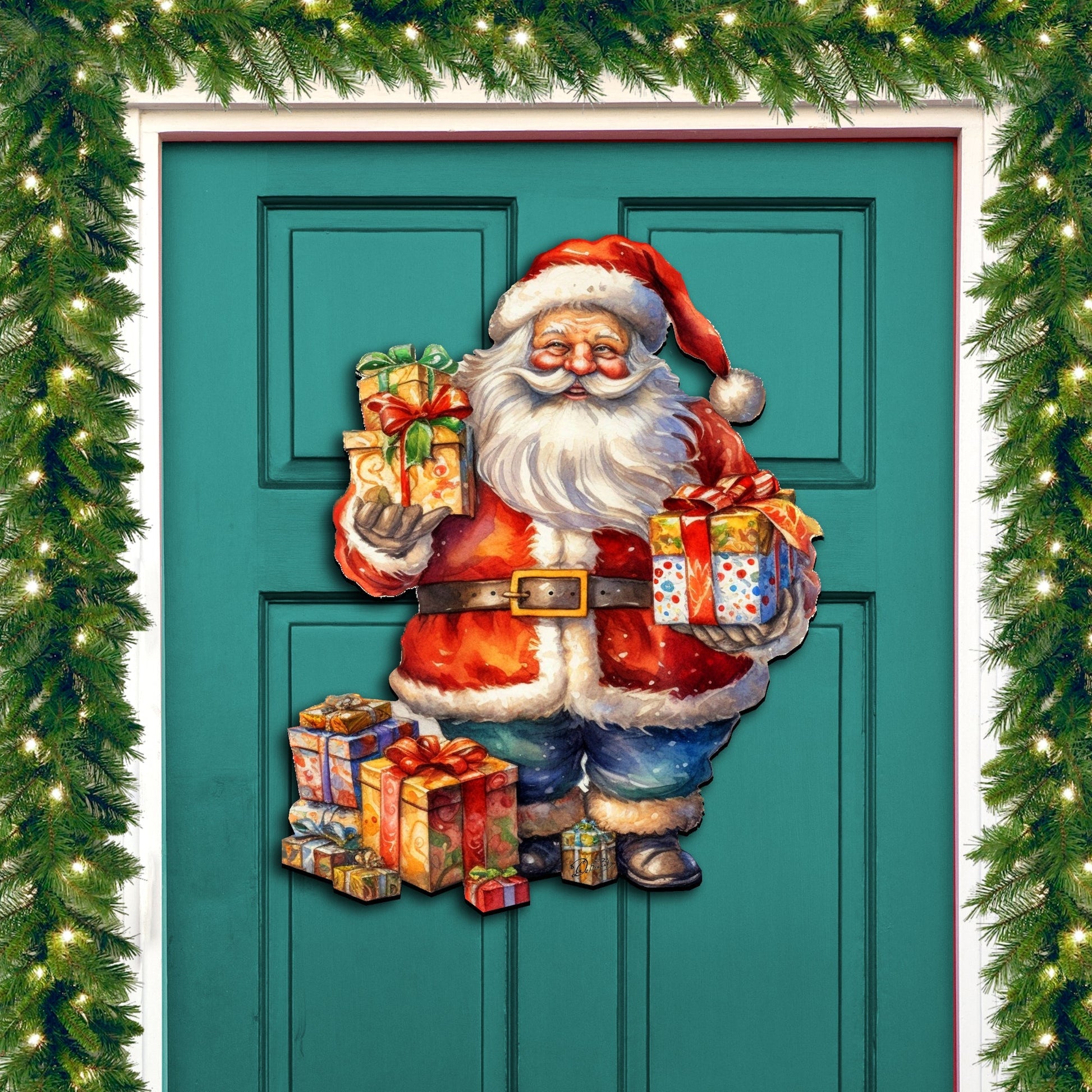 Merry Delivery Holiday Door Decor by G. Debrekht - Christmas Decor - 8611080H-1