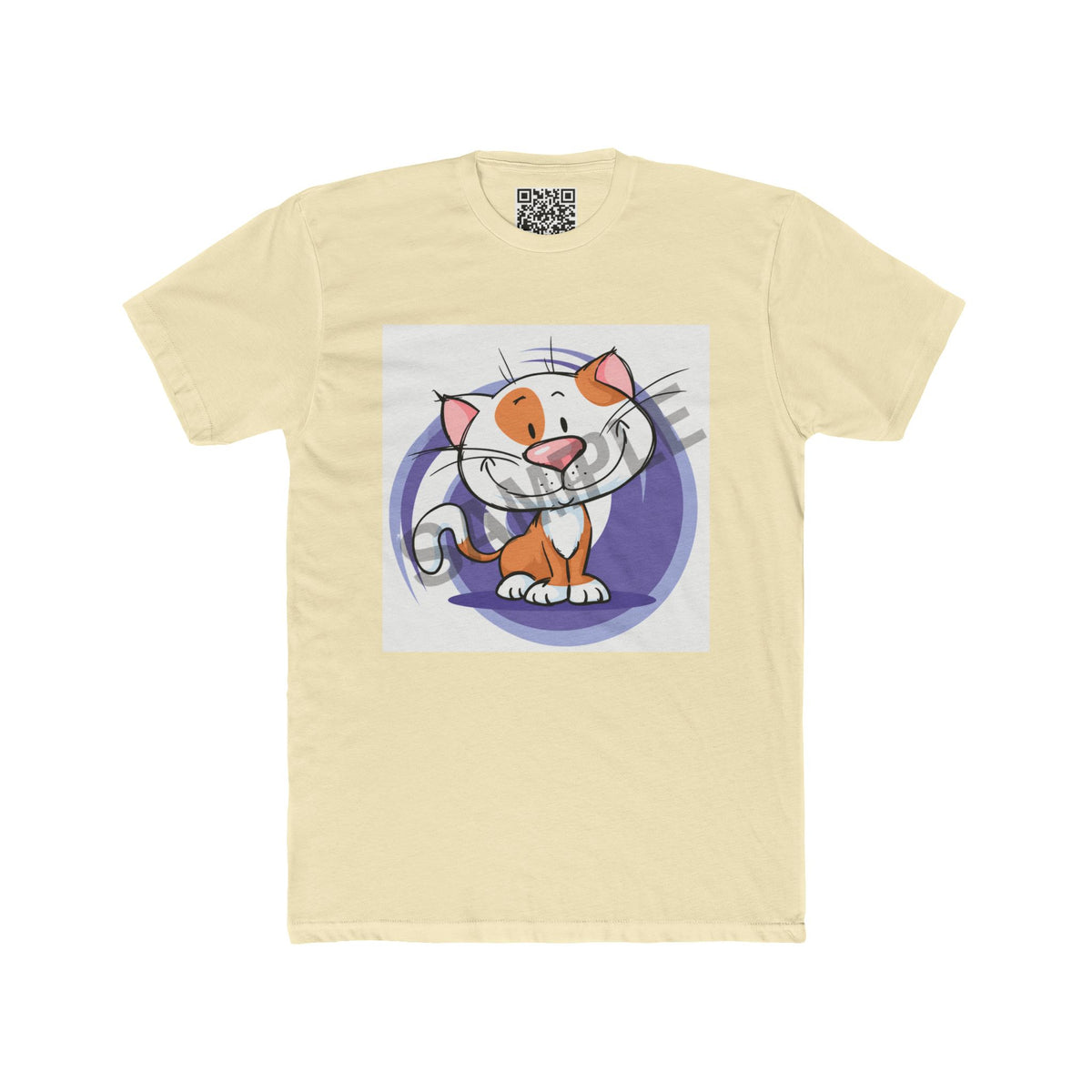 Customizable Unisex Cotton Tee — Upload (1) Photo LG