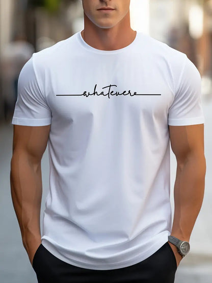 Letter Printed Men's T-shirt (various sku's available)