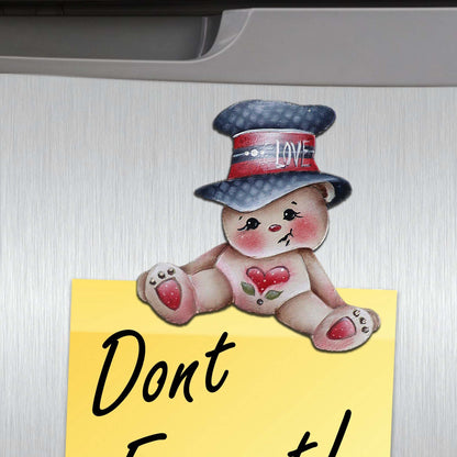 Big Hat Brigade Decorative Eco Wood Magnets Set of 6 by Jamie Mills-Price - Christmas Decor - 8090046G-S6-1