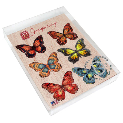Summer Butterfly Decorative Eco Wood Magnets Set of 6 by G. Debrekht - Wildlife Decor - 8090012-1G-S6-2