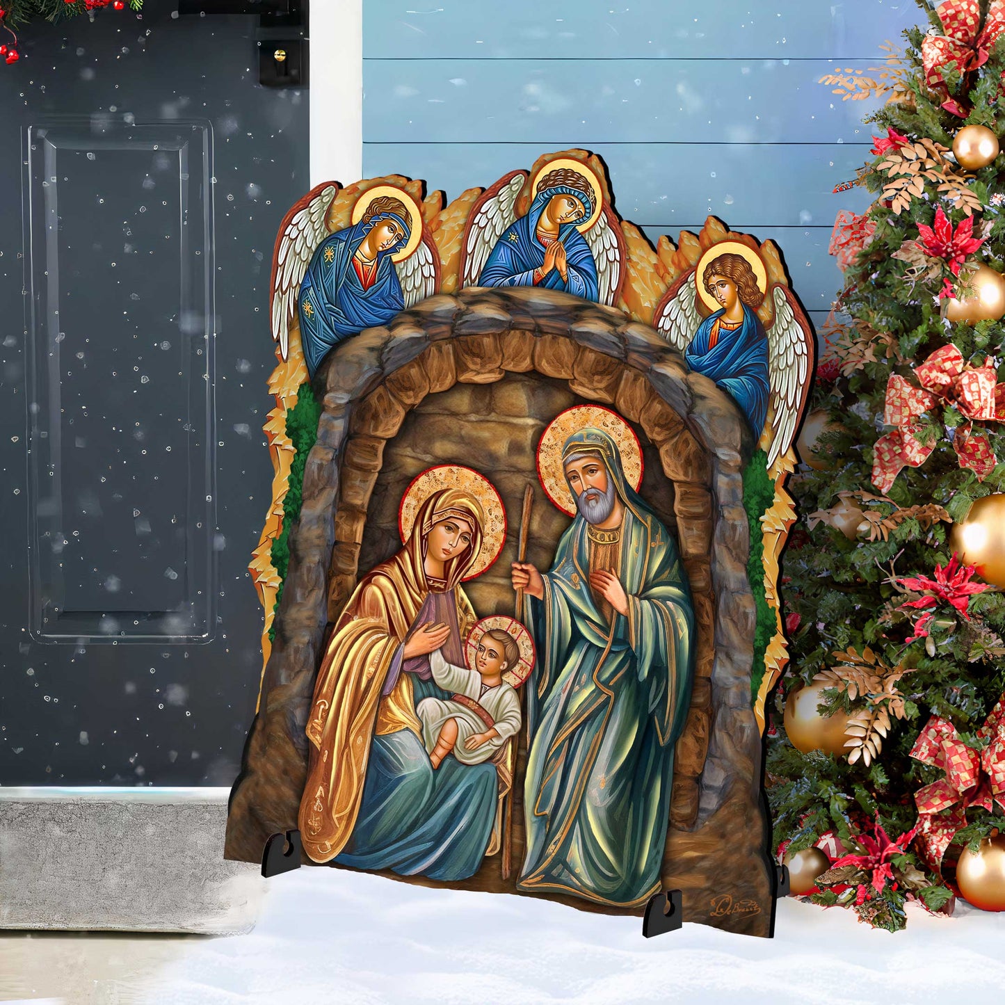 Orthodox Nativity Outdoor Decor Yard Decor by G. Debrekht - Nativity Holiday Decor - 852762F-1