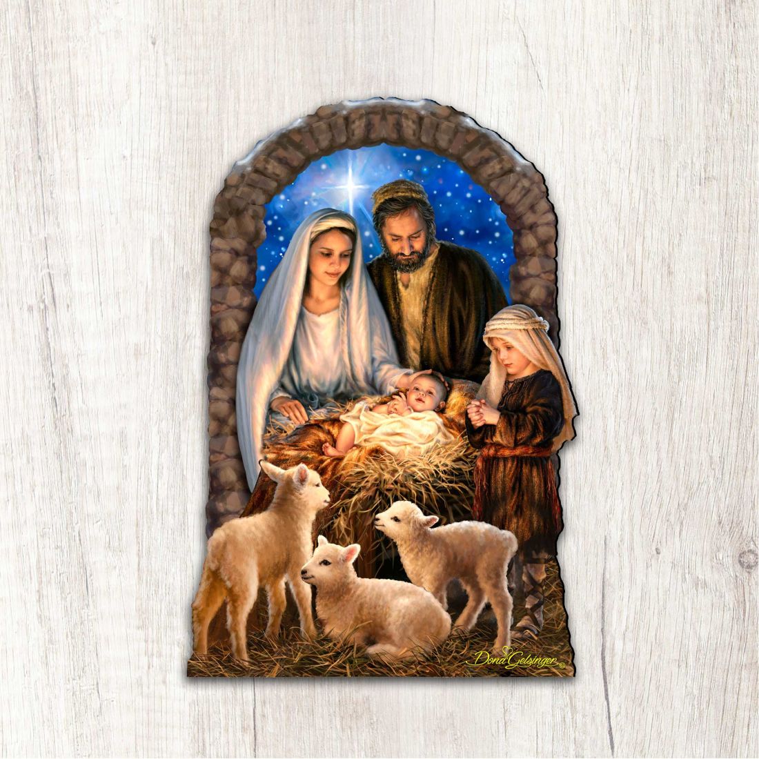Miracle Nativity Diminutive Wall Art by D. Gelsinger - Nativity Holiday Decor - 8461042-1M-1201-2