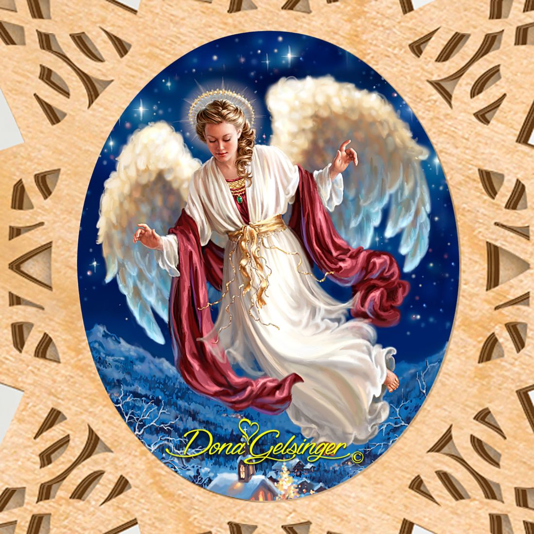 Angel Of Peace Tree Topper by D. Gelsinger - Christmas Decor - 89484-DG-1