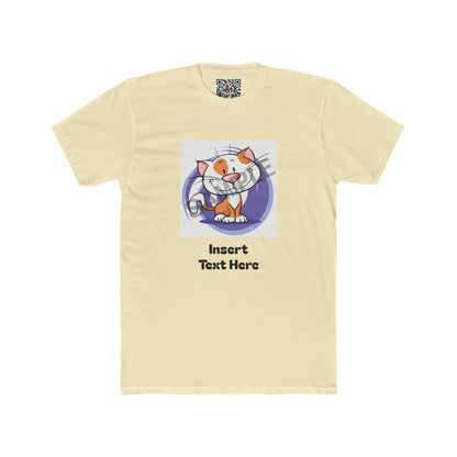 Customizable Unisex Cotton Crew Tee — Upload (1) Photo & (1) Text