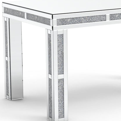 31" Silver Wood Dining Table-3