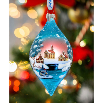 Winter Village Glass Ornament Set of 3 by G. DeBrekht - Christmas Decor - 74110-B3-2