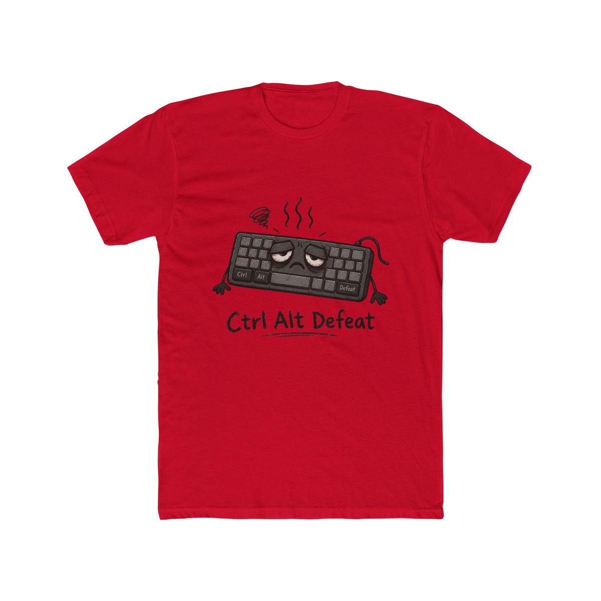 Ctrl Alt Defeat T-Shirt — Funny Gamer Keyboard Graphic Tee