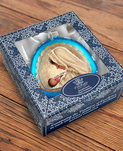 Mother of God Glass Rainbow Christmas Ornament by D. Gelsinger - Nativity Holiday Decor - 756-025-DG-2