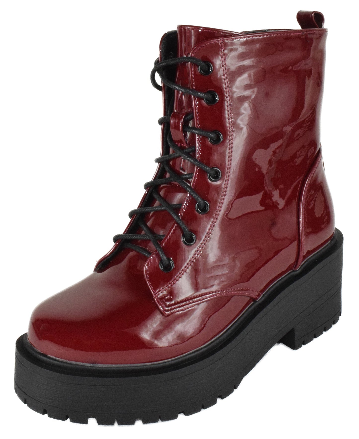 TOON-22 Wine Patent Top Moda-1