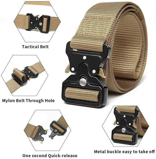 Men Casual Military Belt Tactical Waistband Rescue Nylon Belt