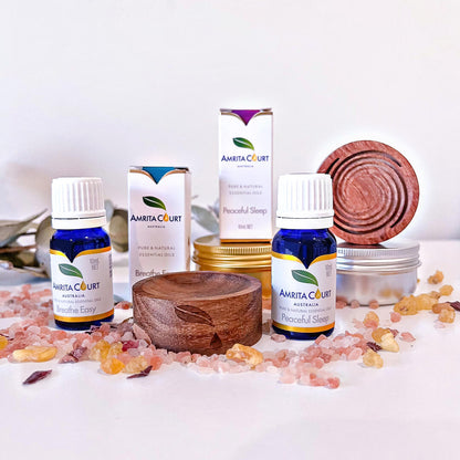 33% OFF | Best Seller 2 Wood Diffusers | Breathe Easy+Peaceful Sleep | Essential Oil Combo-0