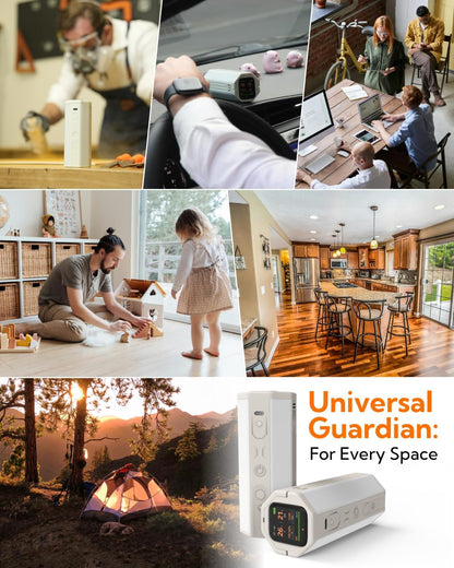 LUM GUARD Portable Air Monitor(white)-4