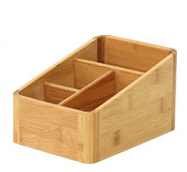 Bamboo Multi-Purpose Desktop Storage Bin