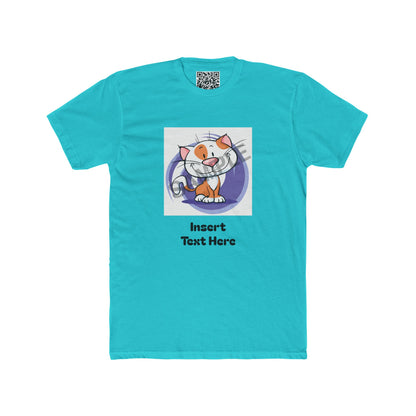 Customizable Unisex Cotton Crew Tee — Upload (1) Photo & (1) Text