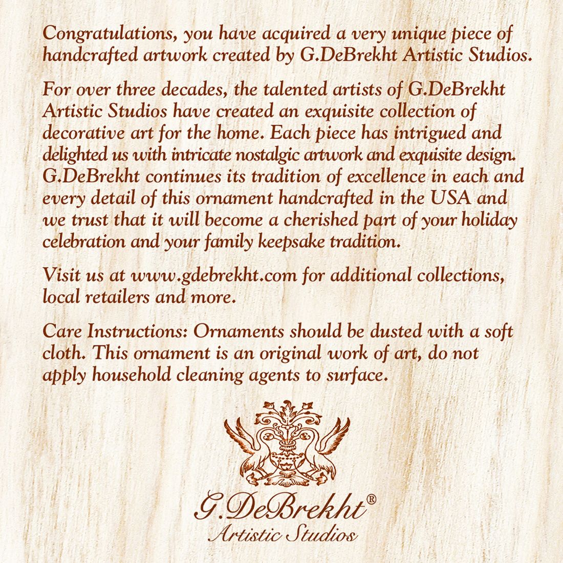 Deer and Friend Mercury Glass Ornament by G. DeBrekht - Wildlife Holiday Décor - 771013-3