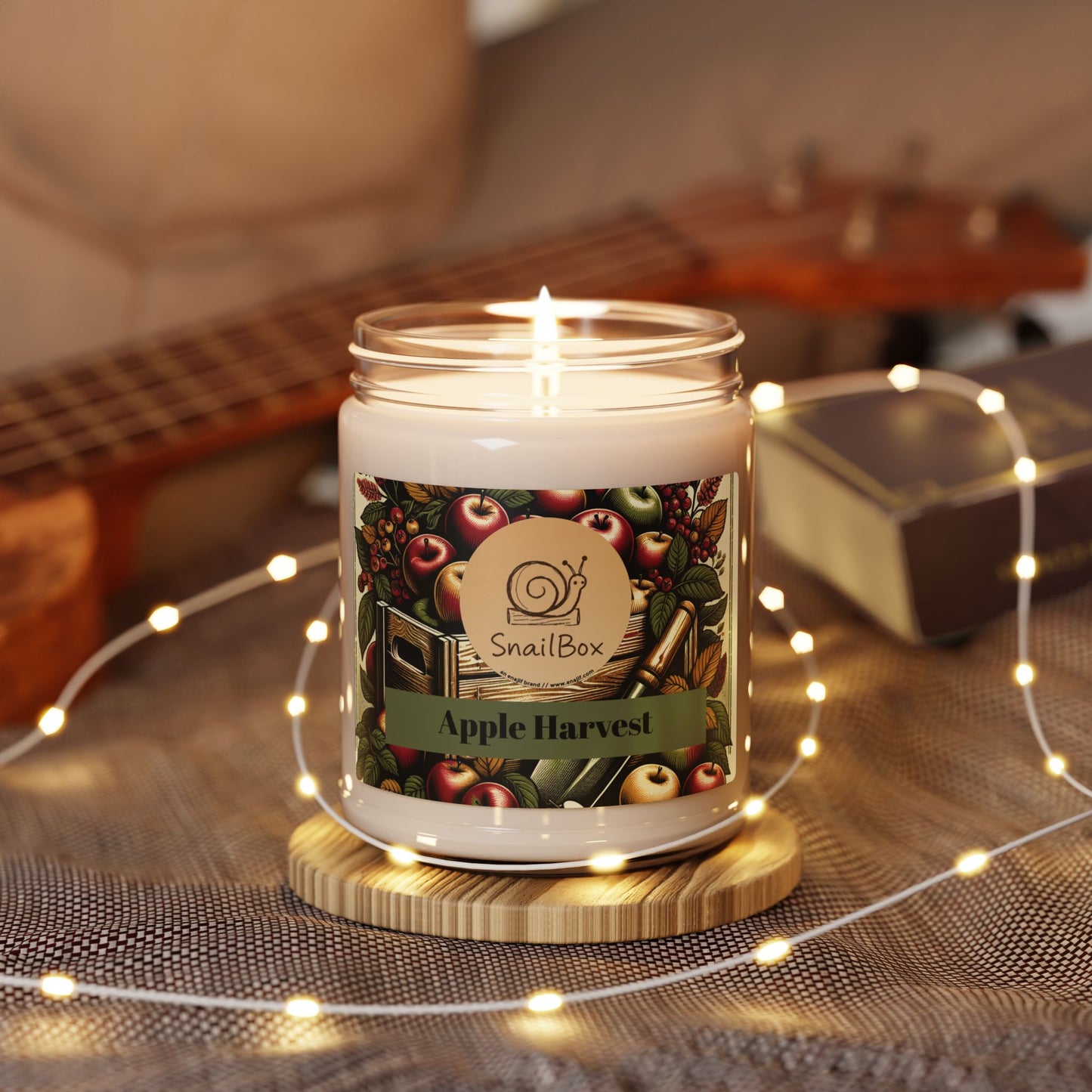 SnailBox Apple Harvest Soy Candle, 9oz