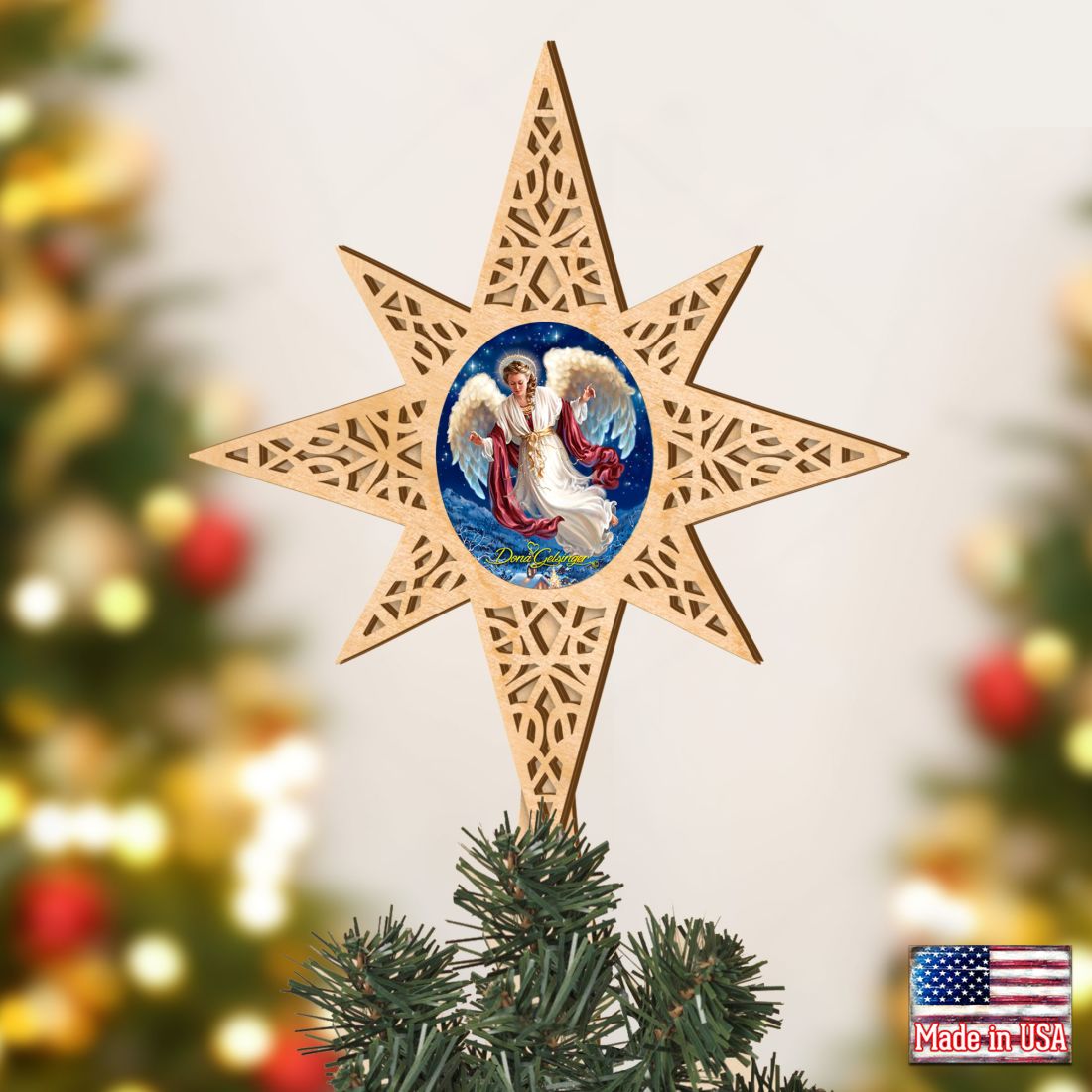 Angel Of Peace Tree Topper by D. Gelsinger - Christmas Decor - 89484-DG-0