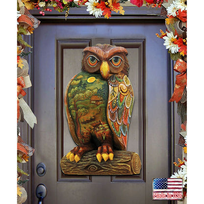 Owl Halloween Door Decor by G. DeBrekht - Thanksgiving Halloween Decor - 8158912H-0