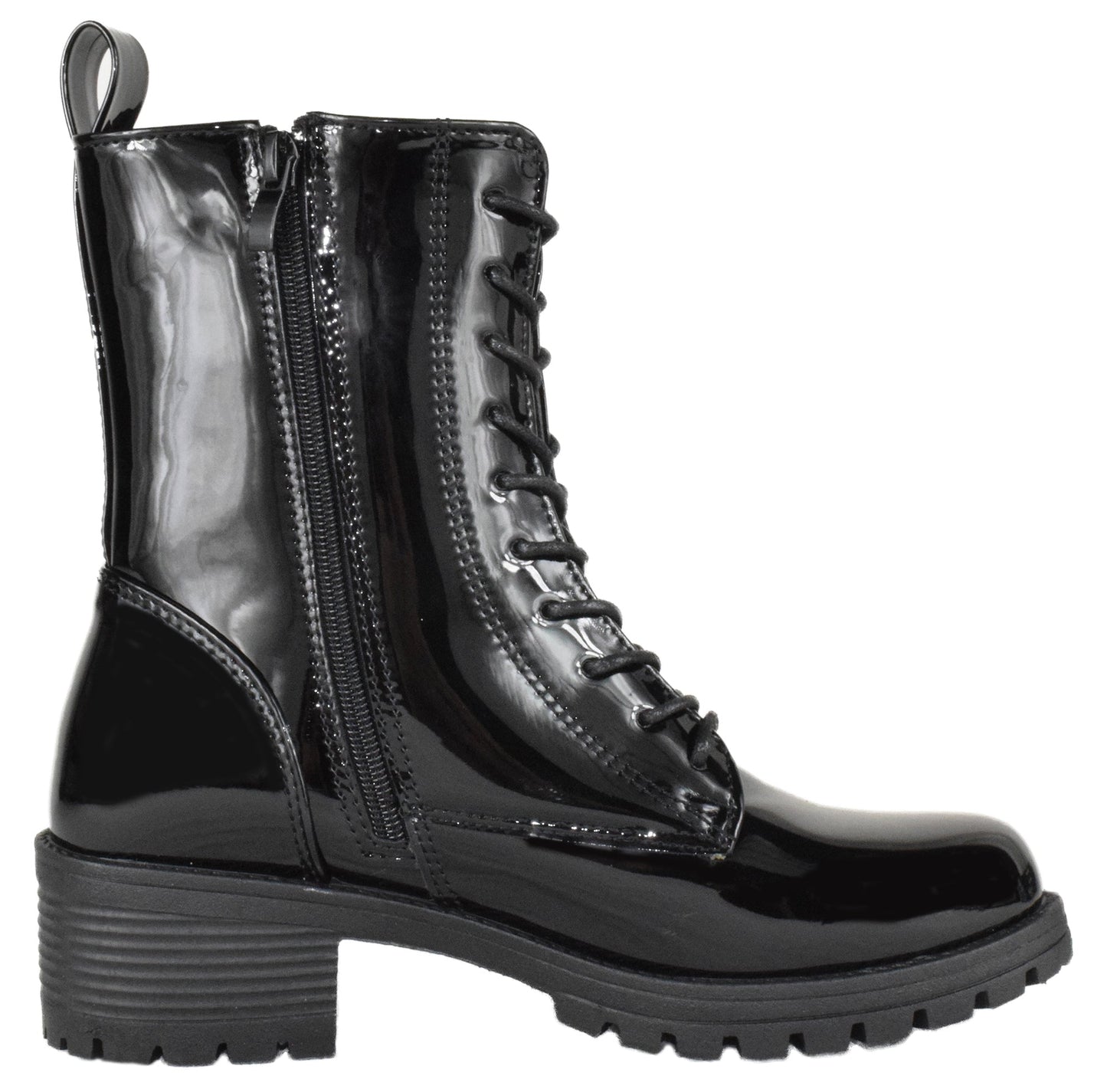 HARLOW-35 Black Patent Top Moda