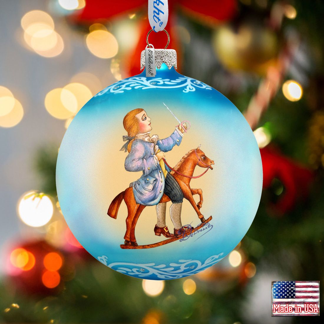 Nutcracker Ballet Glass Ornament Set of 3 by G. DeBrekht - Christmas Decor - 73740-S3-2