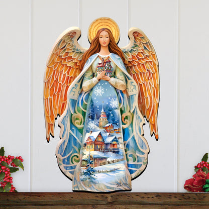 Blessing Home Angel Holiday Door Decor by G. Debrekht - Christmas Decor - 8611021H-1