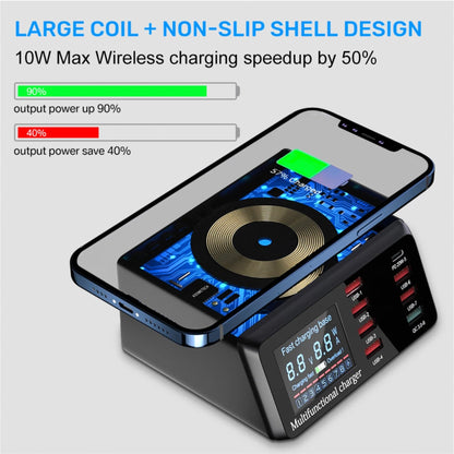 8 Port LED Display, Fast Charger, for iPhone 13 12, Xiaomi, Huawei, Samsung-1