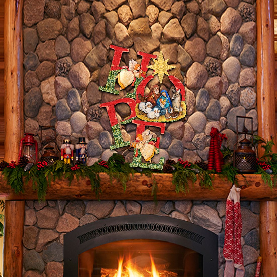 Hope Nativity Christmas Nativity Door Decor by G. DeBrekht - Nativity Holiday Decor - 8121461H-2